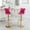 Rose Red, variant on LEHZROAJ Velvet 360° Swivel Upholstered Bar Stools Set of 2,Adjustable Height Counter Stools Metal Frame Footrest(White)