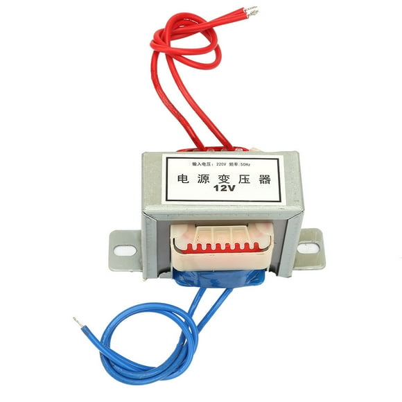 Transformateur de Puissance, AC 12V/24V Tension de Sortie Transformateur de Puissance Unique Convertisseur de Puissance Esthétique Élégante