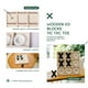 thumbnail image 5 of Tablero de juego Tic Tac Toe, madera genómica, 27 cm, decoración rústica, 5 of 7