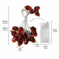 thumbnail image 3 of Halloween Pinecone Acorn String Lights, LED Battery Operated Decorative Lights for Indoor Outdoor Party Decor, Autumn Holiday Home Scene Lighting, 3 of 7