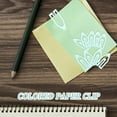 thumbnail image 4 of Shisuyan 60Pcs Clips For Paper Plastic Sky Blue Paper Clips For Office, 4 of 8