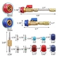 thumbnail image 2 of R134A Valve Core Quick Remover Installer Tool Kit - High Low Pressure Car A/C Valve Core Removal Tool, Valve Stem Cores, 2 of 5