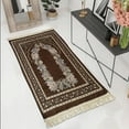 thumbnail image 4 of LHWEN Muslim Worship Blanket 70x110cm Cotton Yarn Soft Prayer Rug Design for Home Worship No Shedding No Fading Lightweight Comfortable Rug Perfect Gift for Family and Friends on Ideal for Daily, 4 of 4