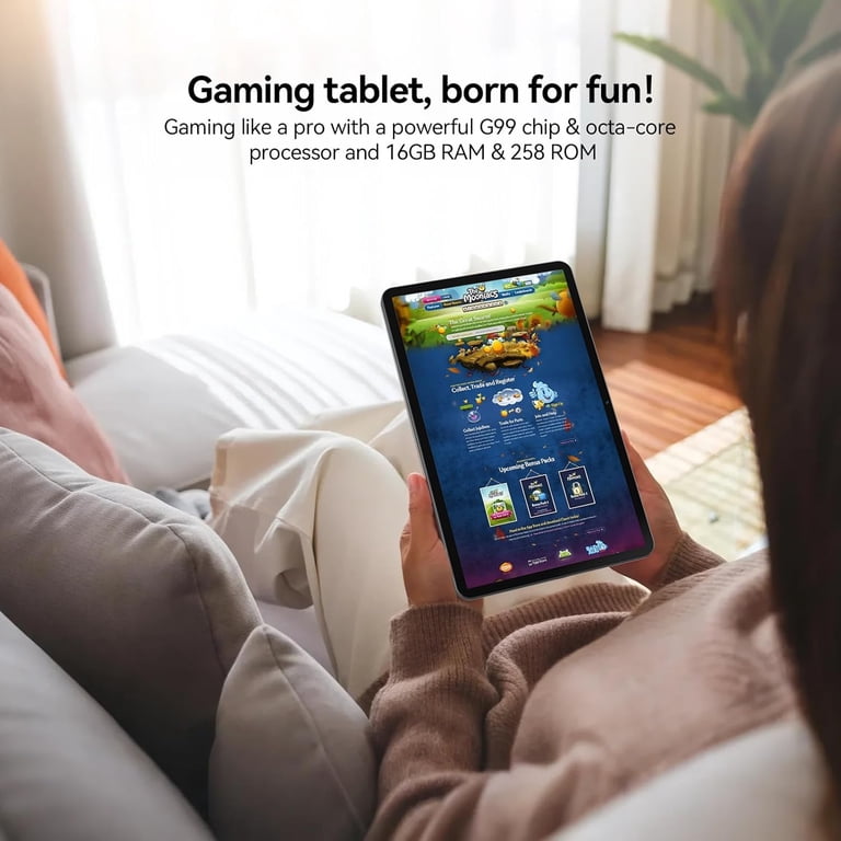 12inch Android 15 Tablet with 256GB ROM+16GB RAM,Helio G99,Octa