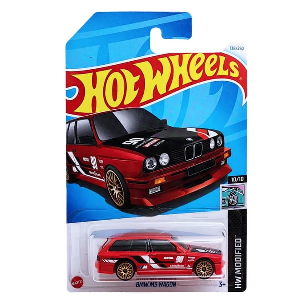 Vehículo fundido a presión Hot Wheels BMW M3 Wagon a escala 1:64 rojo