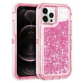 thumbnail image 1 of iPhone 14Plus Case 6.7 Inch ，Sparkle Floating Liquid Quicksand Bling Sequin Glitter 3 in 1 Shockproof Hard PC Bumper Durable Full Body Protective Girls Women, 1 of 6