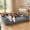 Gray, variant on U By Bedsure ComfyFleece Orthopedic Large Dog Bed, Waterproof Egg-Crate Foam Pet Couch Sofa with Sides, Non-Slip Base, and Washable Corduroy Cover, Grey