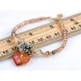 thumbnail image 2 of Baroque Multi Tone Beads Topaz Colored Lucky Heart Forever Charm Wrist Ornament, 2 of 2