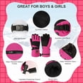 thumbnail image 4 of SNOWYES Kids Heated Ski Gloves, 3-Heat Settings, Rechargeable, Water Resistant, Windproof, Ideal for Skiing, Snowball Fights, Cycling, 4 of 7