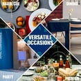 thumbnail image 5 of Honellaty Waterproof Vinyl Rectangle Tablecloth with Flannel Backing, Spillproof Stain Resistant Wipeable Pastic Table Cloth for Dining, Party and Outdoor Use (52" x 70", Grey), 5 of 7