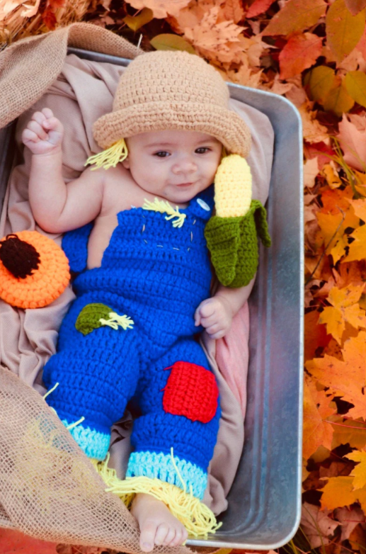 Newborn Baby Girls Boys Crochet Halloween Costume Photo Photography Prop Outfit 