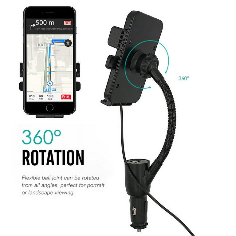 wireless cigarette lighter Cigarette lighter dual usb smart fast charging Qi Car wireless charging  universal navigation mobile phone bracket