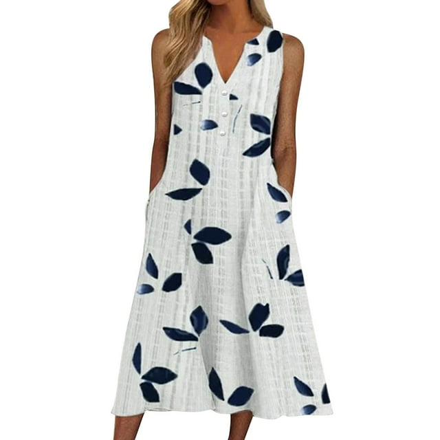 Ketyyh-chn99 Robe d'Été pour Femmes 2024 Robe Maxi Couleur Unie à Simple Boutonnage Robe Chemise à Cordon Robe en Coton et Lin Blanc, TG
