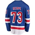 thumbnail image 3 of Men's Fanatics Matt Rempe Blue New York Rangers Home Breakaway Jersey, 3 of 3