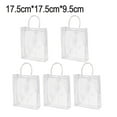 thumbnail image 2 of 5Pcs Reusable Clear Pvc Plastic Tote Bag With Clear Handle Beautiful Bag, 2 of 7