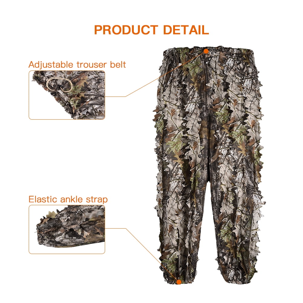 Kylebooker 3D Bionic Maple Leaf Ghillie Suit Camouflage Clothing Used for Hunting,Size S