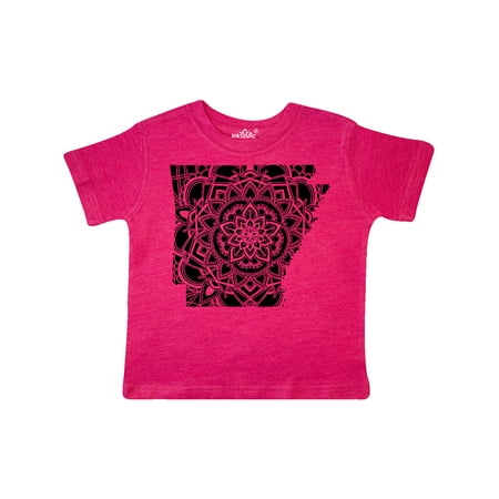

Inktastic Arkansas Silhouette Mandala Gift Toddler Boy or Toddler Girl T-Shirt