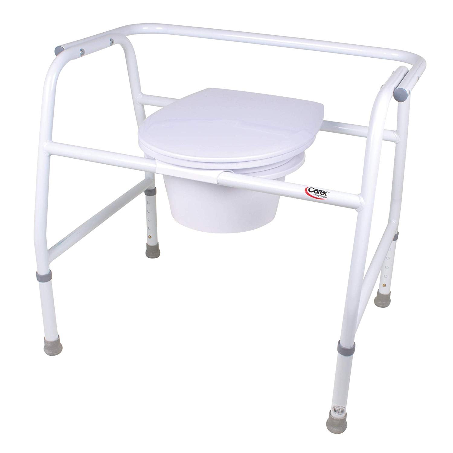 Carex Extra-Wide Steel Commode Commode 