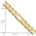 thumbnail image 4 of Auriga Fine Jewelry 14K Yellow Gold 5.5 mm Concave Open Figaro Chain Necklace for Women 18", 4 of 5