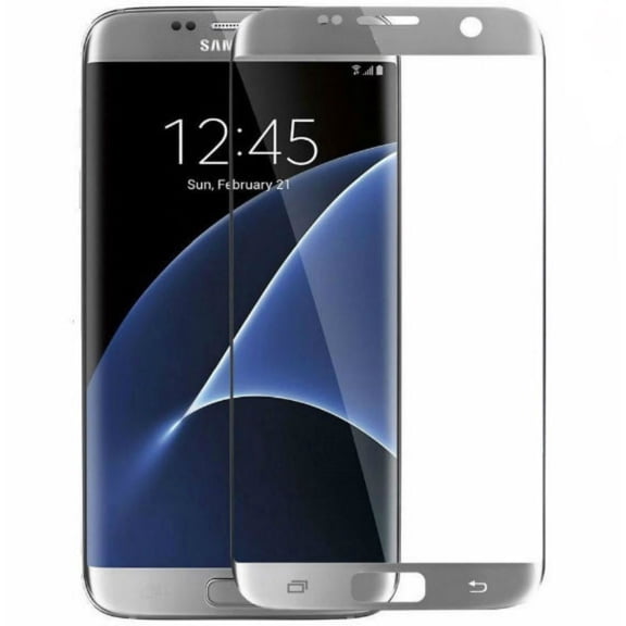Samsung Galaxy S6 Edge Plus Full Cover (Silver) 3D Tempered Glass Screen Protector