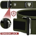 thumbnail image 3 of RDX Weight Lifting Belt 4 Adjustable Back Lumbar Support Bodybuilding, Powerlifting Functional Strength Training Core Exercise Fitness Workout Squats Deadlifts, Home Gym Equipment, 3 of 8