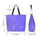 thumbnail image 5 of Balery Purple Glitter Bolsa Tote Estilo Estético con Cremalleras, Bolsa de Hombro, Bolsa de Compras Grande y Plegable, 5 of 8