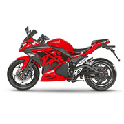 Emmo Zone GTS 72V/45Ah SLA - Full-Size Sports Electric Motorcycle E-bike - QS Super Torque Motor - Up to 180km Range - Programmable controller – 70-80km Range - Red