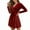 Red, variant on Velvet Dress for Women Wrap V Neck Long Sleeve Velvet Glitter A Line Cocktail Party Swing Fit and Flare Skater Mini Dress,Red