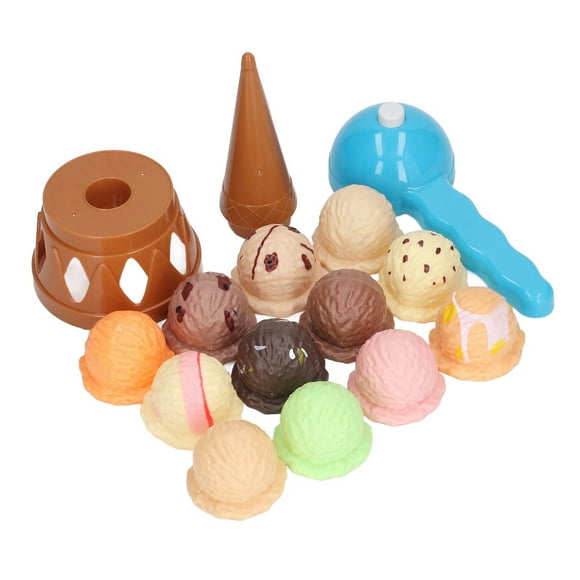 Ice Cream Cone Pretend Game, Balancing Pretend Play Food Early Educational Improve Fine Motor Skill Stacking Ice Cream Cone Game for Table for Teens