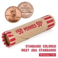 thumbnail image 2 of Rollos para envolver monedas para monedas de un centavo L LIKED, 100 unidades, 2 of 7