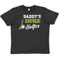 thumbnail image 3 of Inktastic Daddys Little Golfer with Golf Club and Ball Youth T-Shirt, 3 of 5