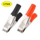 thumbnail image 1 of Uxcell Abrazaderas de Batería de 10A Clips de Cocodrilo Terminal Prueba Paquete de 2, 1 of 5