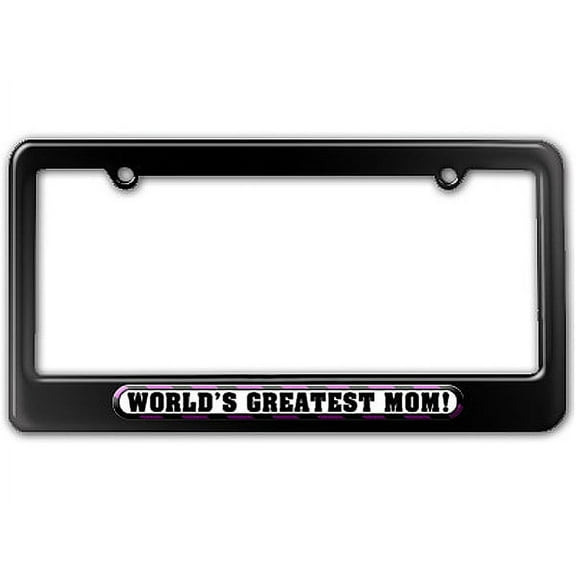 World's Greatest Mom License Plate Frame - No. 1