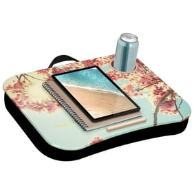 Laptop Lap Desk Portable With Foam Cushion Led Desk Light And