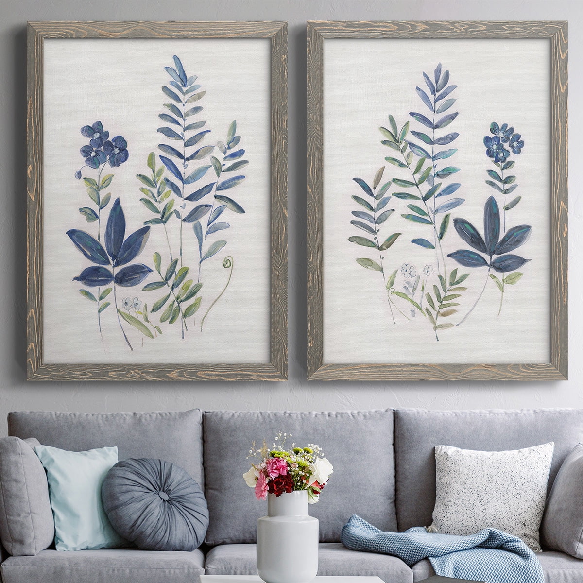 Fern Study I - Premium Framed Canvas 2 Piece Set - Ready to Hang
