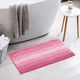 thumbnail image 5 of REGALWOVEN Alfombrillas de baño de color contrastante a rayas, alfombra de baño de felpa antideslizante, tapetes para el piso del baño, bañera y ducha rosa 20" x 32", 5 of 6