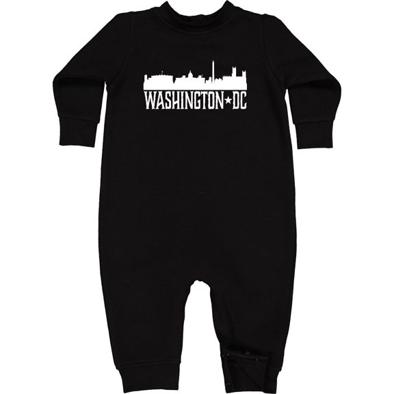 Inktastic Washington Dc Skyline Cities Baby Fleece Romper