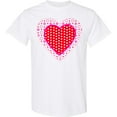 thumbnail image 3 of Inktastic Valentine Red Heart with Dots T-Shirt, 3 of 5