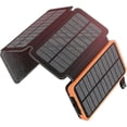 thumbnail image 1 of Cargador solar, batería externa portátil de 25000mah con 4 paneles, banco de energía impermeable con 2 USB para acampar al aire libre para tabletas de teléfono Cisea (hy), 1 of 5