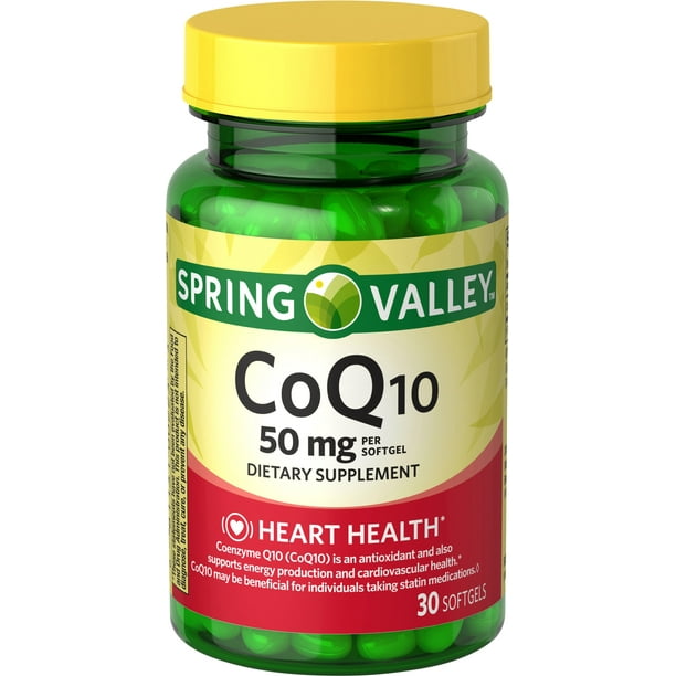 Spring Valley CoQ10 Dietary Supplement, 50 mg, 30 count
