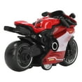 thumbnail image 4 of Jouet de Moto à Rétrofriction, Alliage Haute Simulation Intérieur Flexible et Détaillé Modèle de Moto Robuste pour Collection Rouge, Bleu, Vert, Gris, 4 of 8