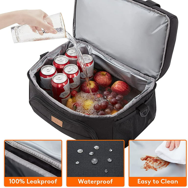 Lifewit 15L 24 Cans Insulated Picnic Lunch Bag Large Soft Cooler Bag for Outdoor/Camping/BBQ/Travel Grey
