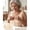 Beige, variant on Sports Bra, Post Surgery Full Coverage Bra Wirefree Soft Lightweight Closure Deep V Bra Bust Shaping Wirefree Bra Criss Cross Back Supportive Bra Daily Beach Wear, Pink S