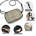 thumbnail image 3 of FORMRS Mini Crossbody Bag for Women Adjustable Shoulder Rope Travel Casual Phone Purse, Red Green Tartan Pattern, 3 of 7