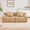 Camel, variant on Leumius 82.7" Boneless Sofa,Cloud Modular Sectional Sofa with Deep Seat,Comfy Fluffy Teddy Fabric Couch for Living Room,Apartment, Bedroom,No Assembly Required,Camel