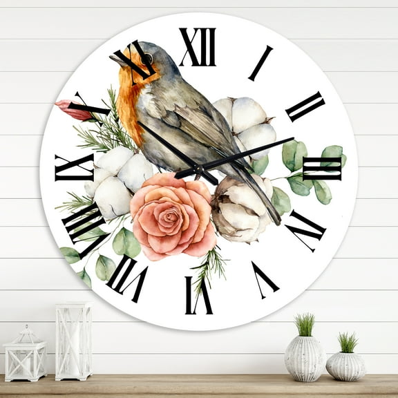 Designart 1 in Traditional Wall Clock