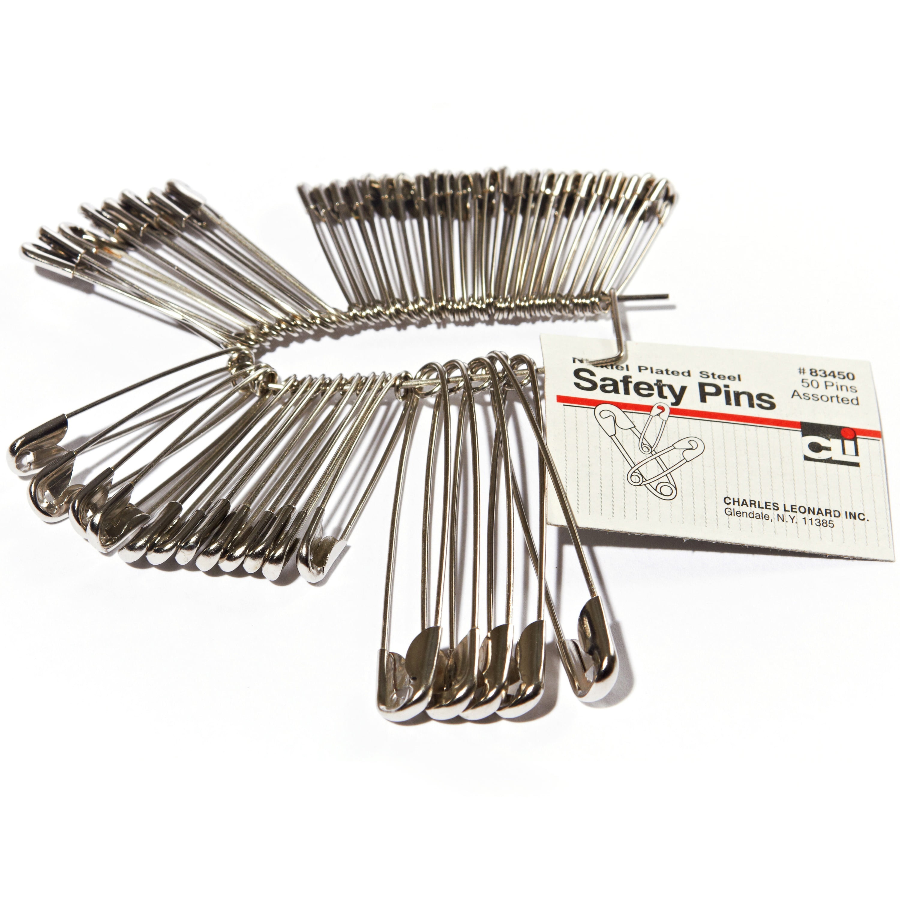 CLI, LEO83450, Safety Pins, 50 / Pack