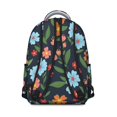 thumbnail image 3 of Pioneer Flower Floral Print Pattern Backpack for School, Cute School Bag with Adjustable Shoulder Straps and Padded Back, 15.3"x11"x7.1", 3 of 4