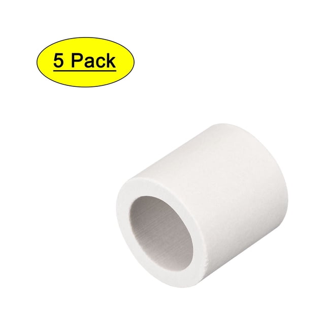 Uxcell 5 Pcs Ceramic Tubing Insulated Electronic Wire Bundle Heat Insulation Protection Single Bore 25mmx25mm