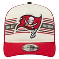 thumbnail image 2 of Youth New Era Cream/Red Tampa Bay Buccaneers Banner 9FIFTY A-Frame Adjustable Trucker Hat, 2 of 5